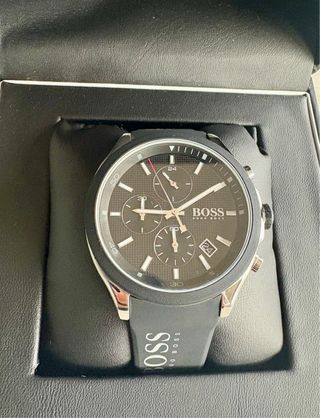 Reloj Hugo Boss Negro y Plateado