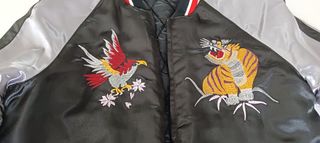 Cazadora bomber mujer Sukajan bordada reversible