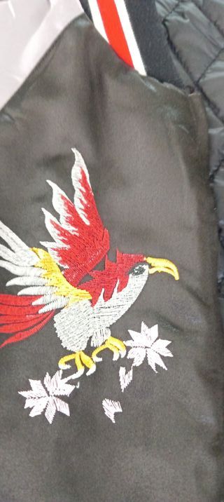 Cazadora bomber mujer Sukajan bordada reversible