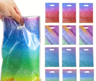 50 bolsas de regalo galácticas – Diseño arcoíris