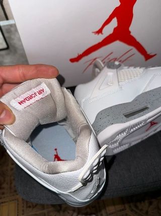 Jordan 4 Uomo Taglia 41 Bianche/Grigie