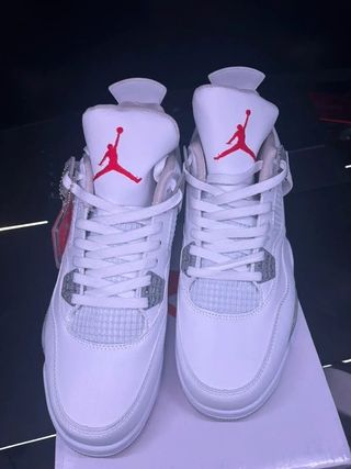 Jordan 4 Taglia 44 Uomo Bianche Grigie Originali