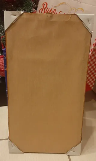 Quadro floreale con cornice in legno