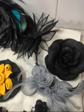 Lote tocados y broches para cabello