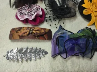 Lote tocados y broches para cabello