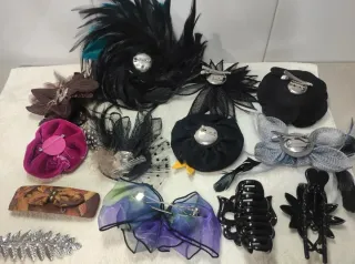 Lote tocados y broches para cabello