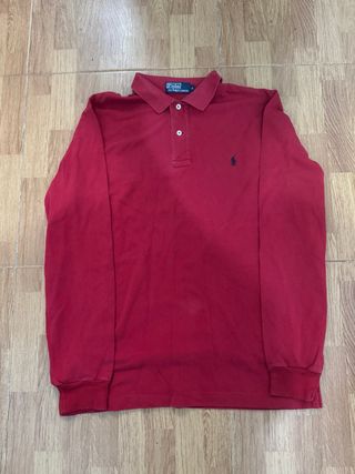 Polo Ralph Lauren Manga Larga Rojo Talla M