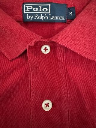 Polo Ralph Lauren Manga Larga Rojo Talla M