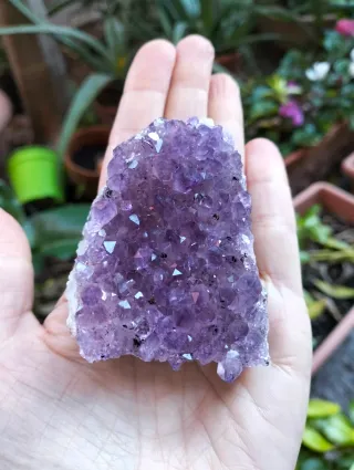 Ametista dell' Uruguay 137 grammi + Tormalina