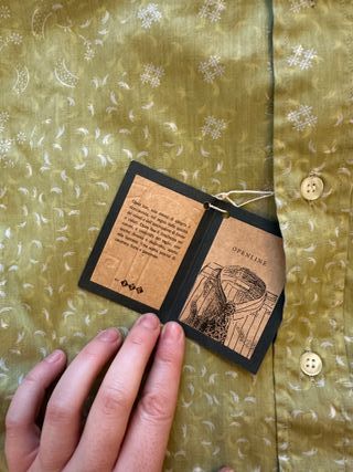 Camicia uomo Openline verde fantasia taglia 37