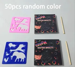 50 hojas de papel mágico para rascar