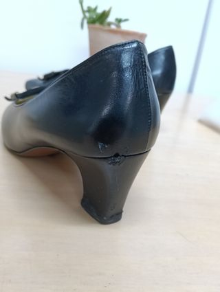 Zapatos Salón d'Antonio Negros Talla 37 Vintage