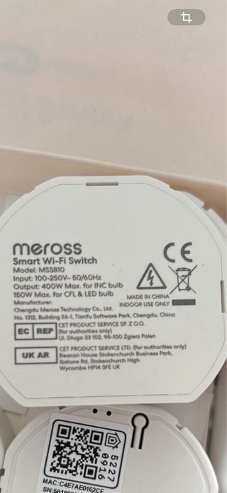 Meross Smart Switch Wi-Fi MSS810 1 Gang 4 Pack