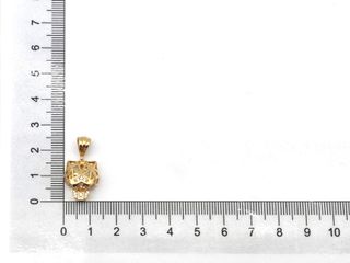 colgante oro 18k con piedra con circonita