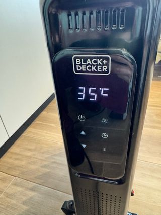 Radiador Aceite 11 Elementos 2500W Negro