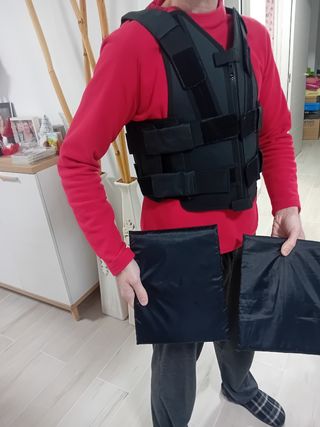 Chaleco Anticorte Negro Talla S/M, sin estrenar