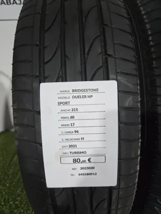 215 60 17 96H BRIDGESTONE DUELER HP SPORT