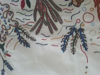 Falda larga Zara bordada