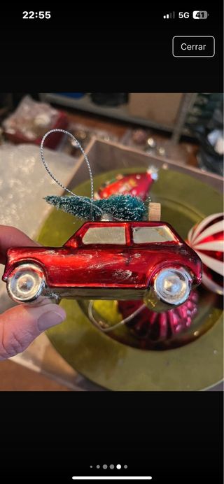 Lote 3 adornos cristal para árbol