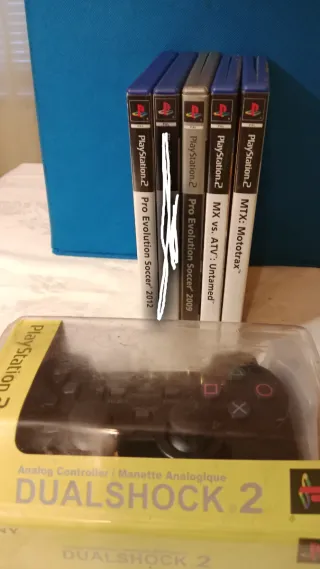 Lote 4 Juegos PlayStation2+Mando Dualshock 2 Nuevo