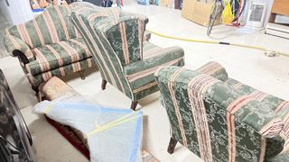 Sofá de 3 plazas estilo clásico