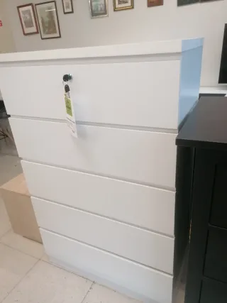 Cómoda Sinfonier Blanca 6 Cajones