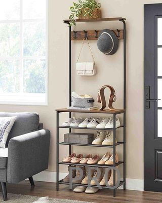 Appendiabiti con Scarpiera - HSR412B01 - VASAGLE