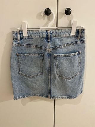 Falda vaquera Zara azul