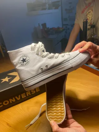 Botas Converse All Star Blancas Talla 37