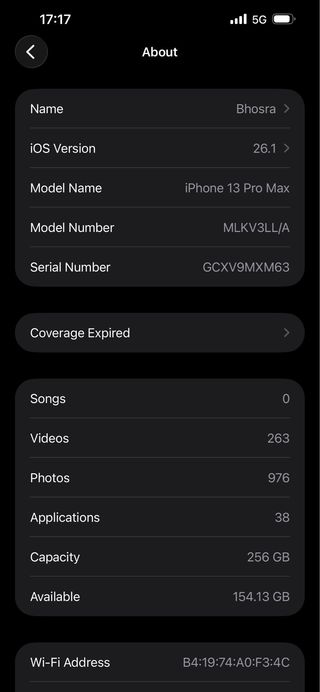 iPhone 13 Pro Max 256GB Azul Plateado