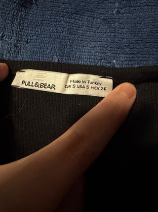 Top negro Pull&Bear Talla S