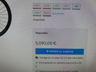 Bicicleta Scott Foil RC 30 T L Nueva completamente