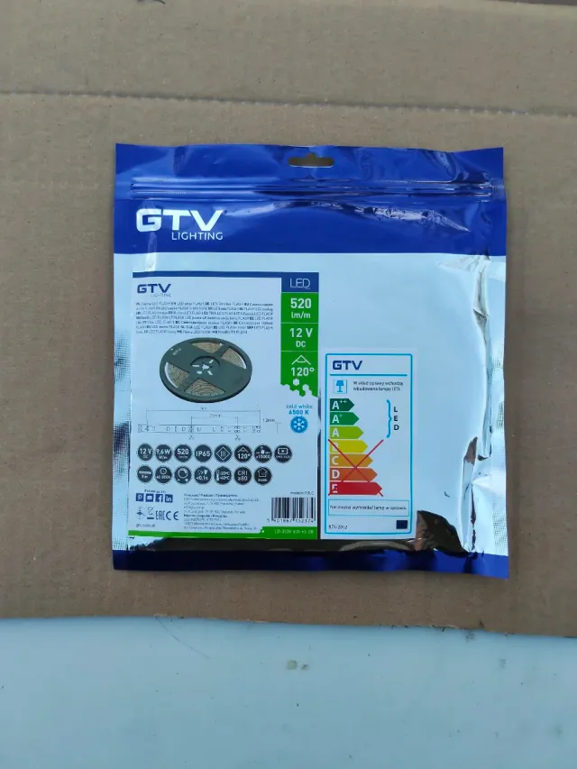 Tira LED GTV 5 metros 520 lm/m 12V
