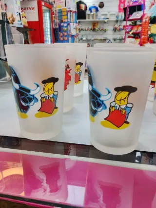 Vasos de cristal decorados