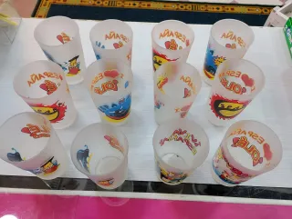 Vasos de cristal decorados