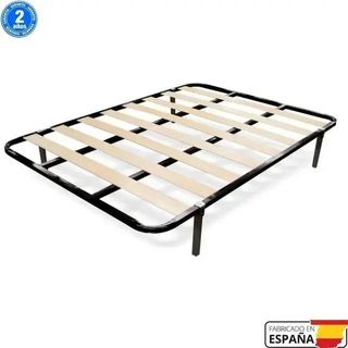 Canape abatible de madera, somier + patas colchon