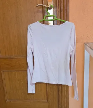 Camiseta manga larga escote cuadrado