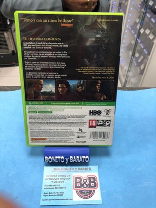 Game of Thrones Xbox 360