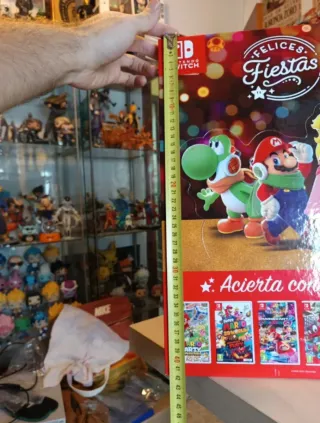 Display Publicitario Nintendo Switch Feliz Navidad