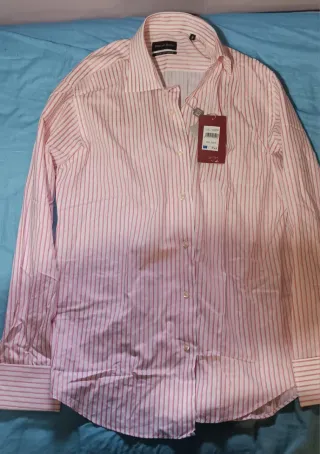 Camisa Pedro del Hierro Rayas Rosas Talla M