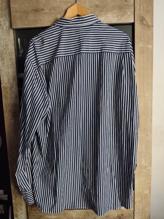 Camisa Paul & Shark Rayas Azul/Blanco Talla XL