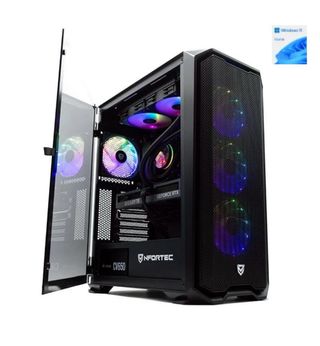 Ordenador Sobremesa Nfortec Negro/Multicolor