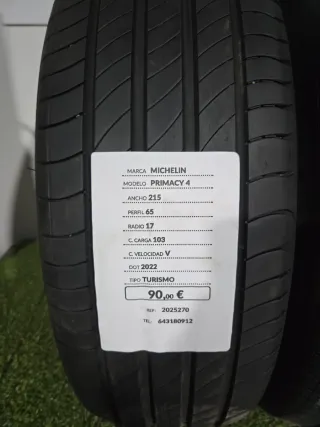 215 65 17 103V MICHELIN PRIMACY 4