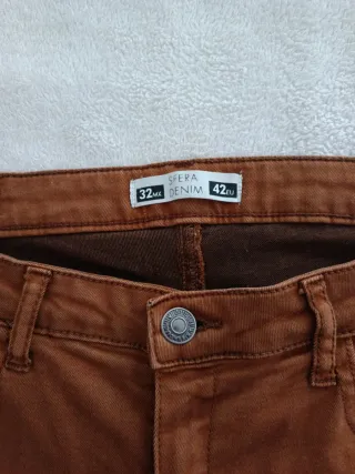 Pantalón Sfera Mujer Talla 42 Color Teja