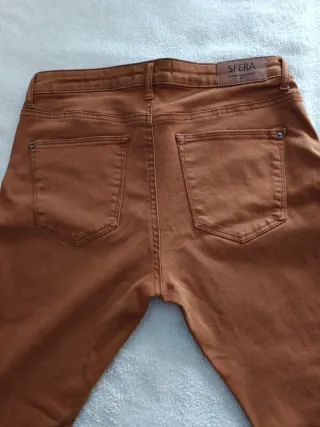 Pantalón Sfera Mujer Talla 42 Color Teja