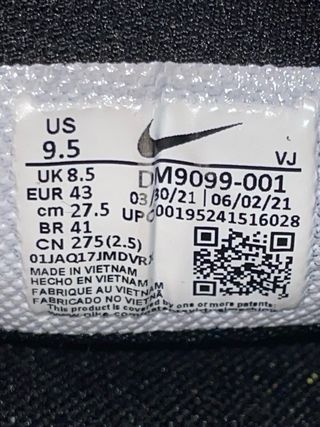 Nike React Vision “Negro Volt” y Verde. EU 43