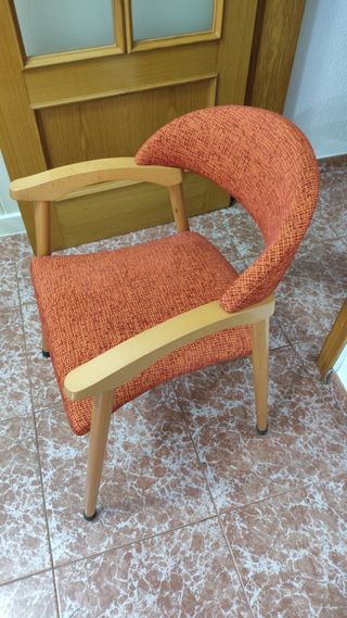 Sofá Relax 3 Plazas Tela Naranja anti Arañazos