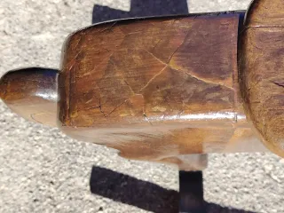 Caballo balancín madera restaurado