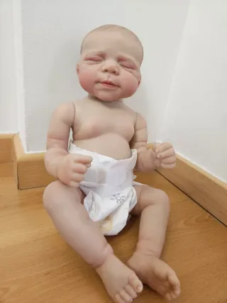 Bebe reborn realista,vinilo de silicona.