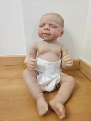 Bebe reborn realista,vinilo de silicona.